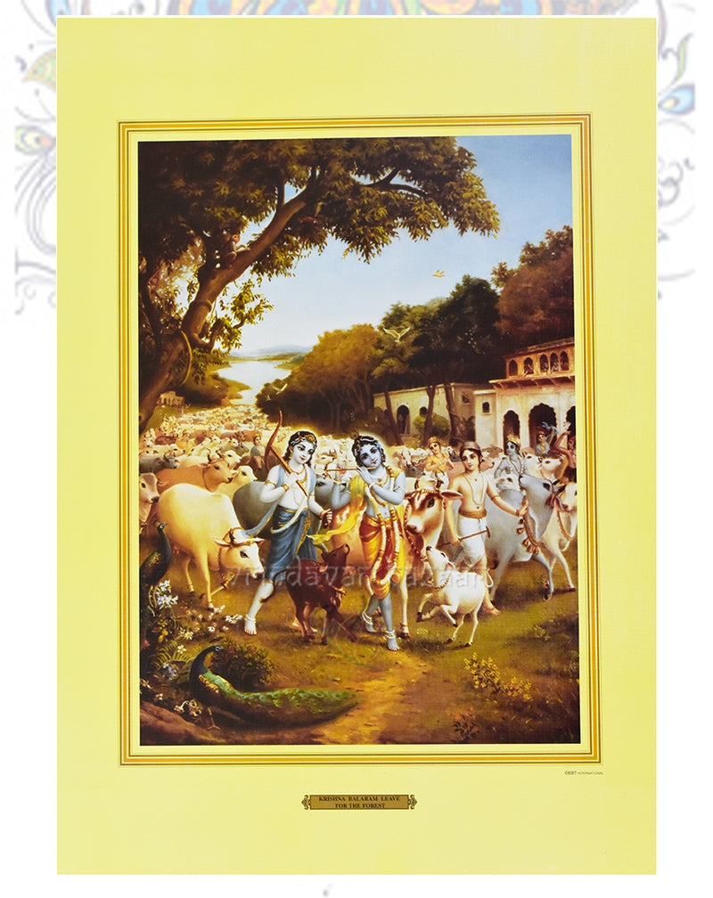 Krishna Balaram Leave For Forest_M_14" X 19"