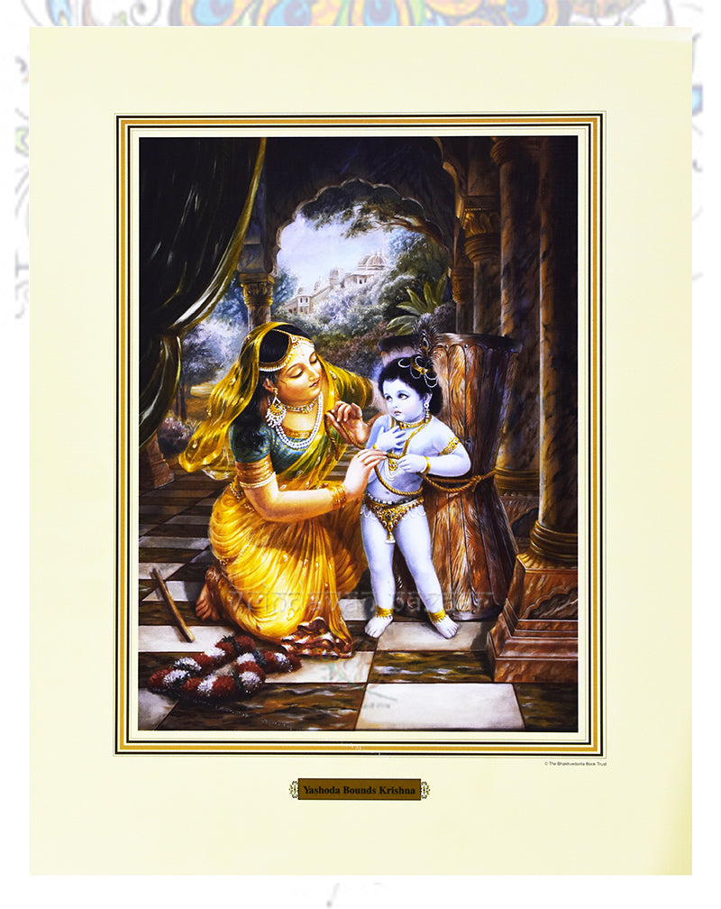 Yasoda Bounds Krishna_S_11" X 14"