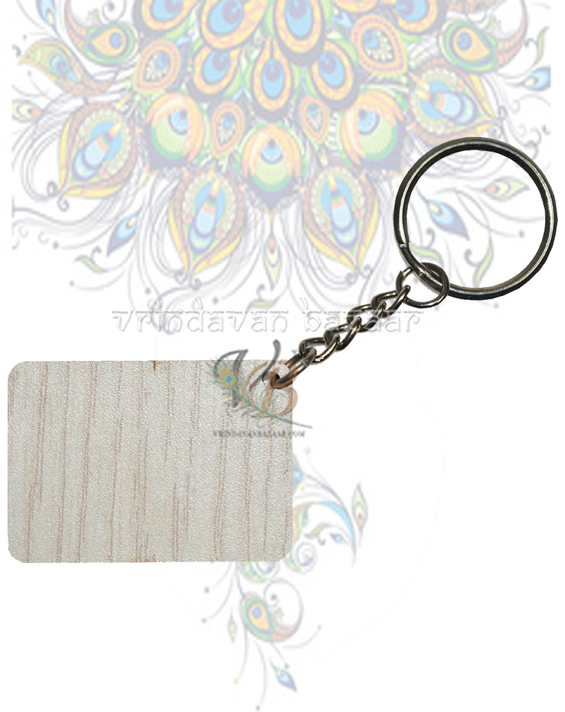 Om Namo Venkateswara key ring (White)