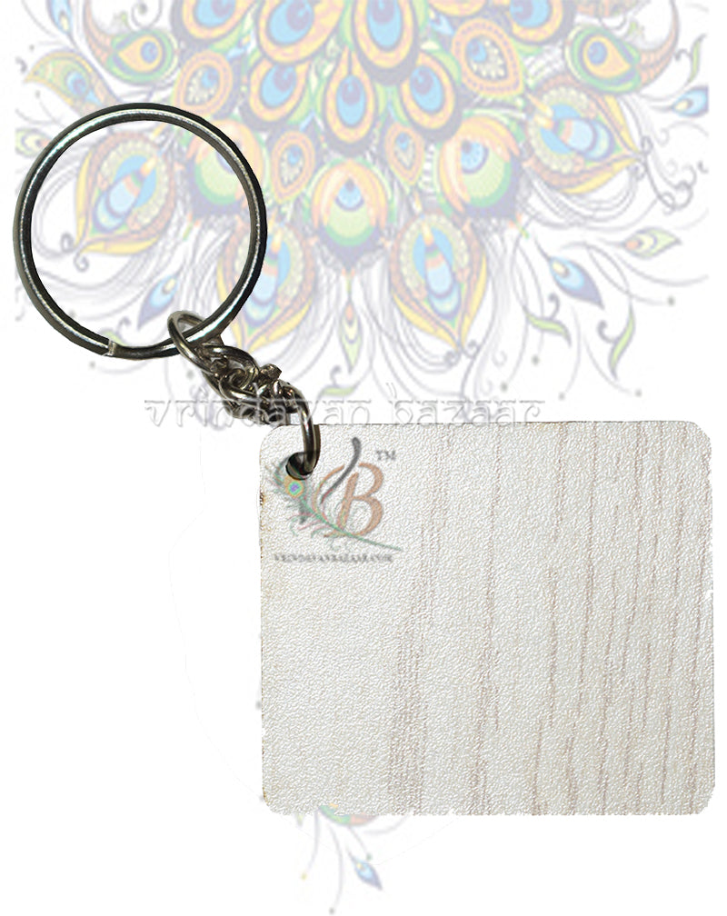 ISKCON Tilak -Hare Krishna key ring (White)