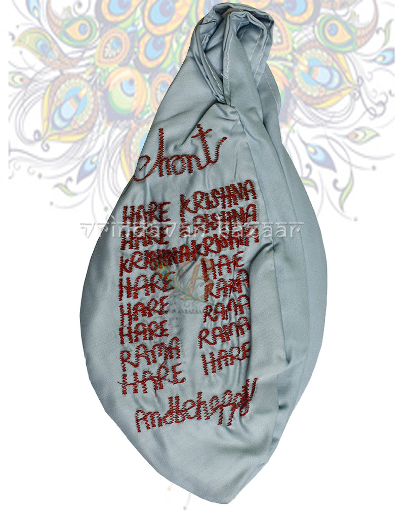 Narasimha with Hiranyakashipu embroidered japa bag