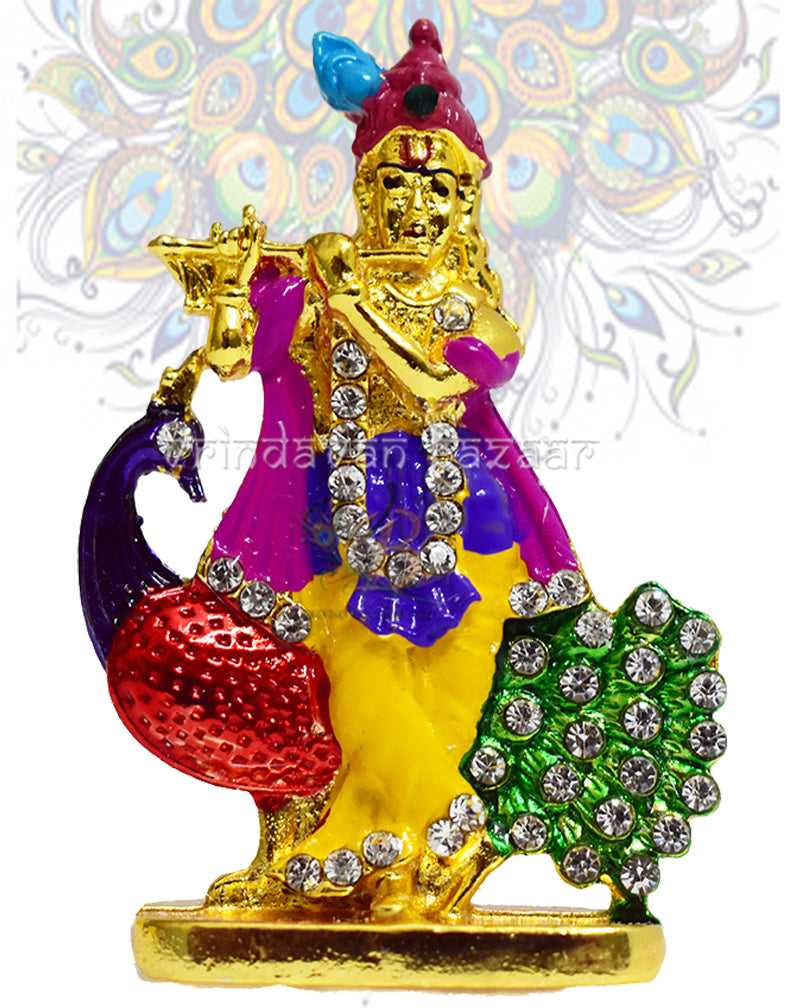 Krishna enjoying in meadows