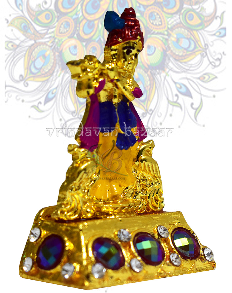 Beloved Krishna playing flute showpiece