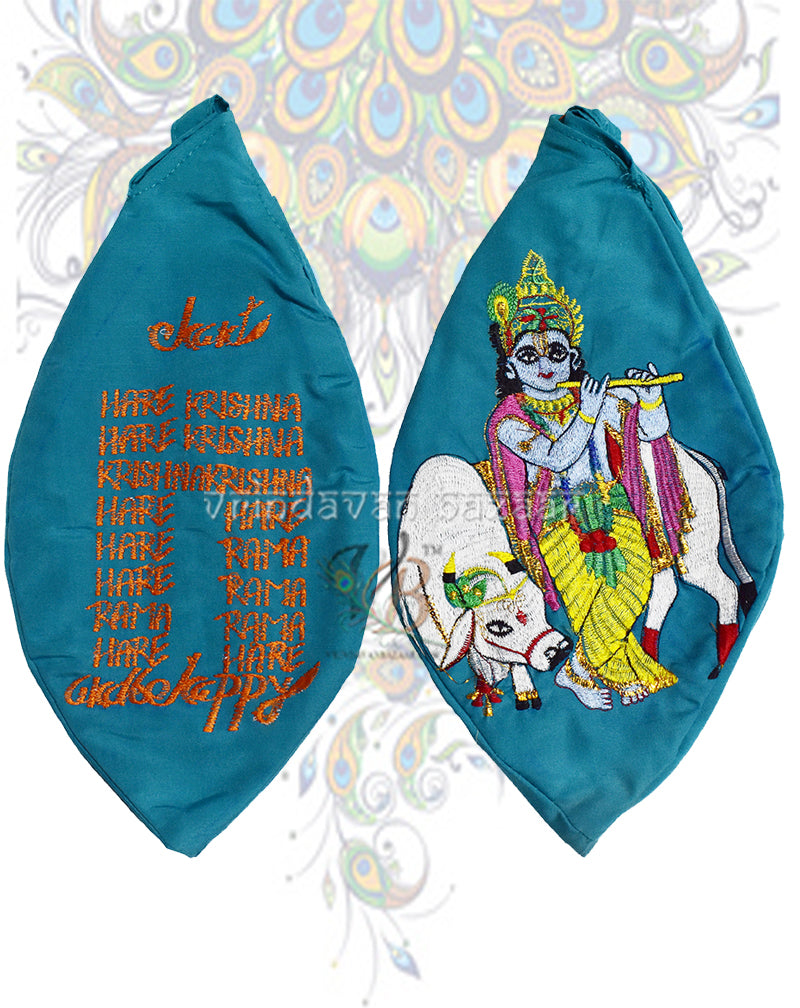 Krishna with cow japa bag