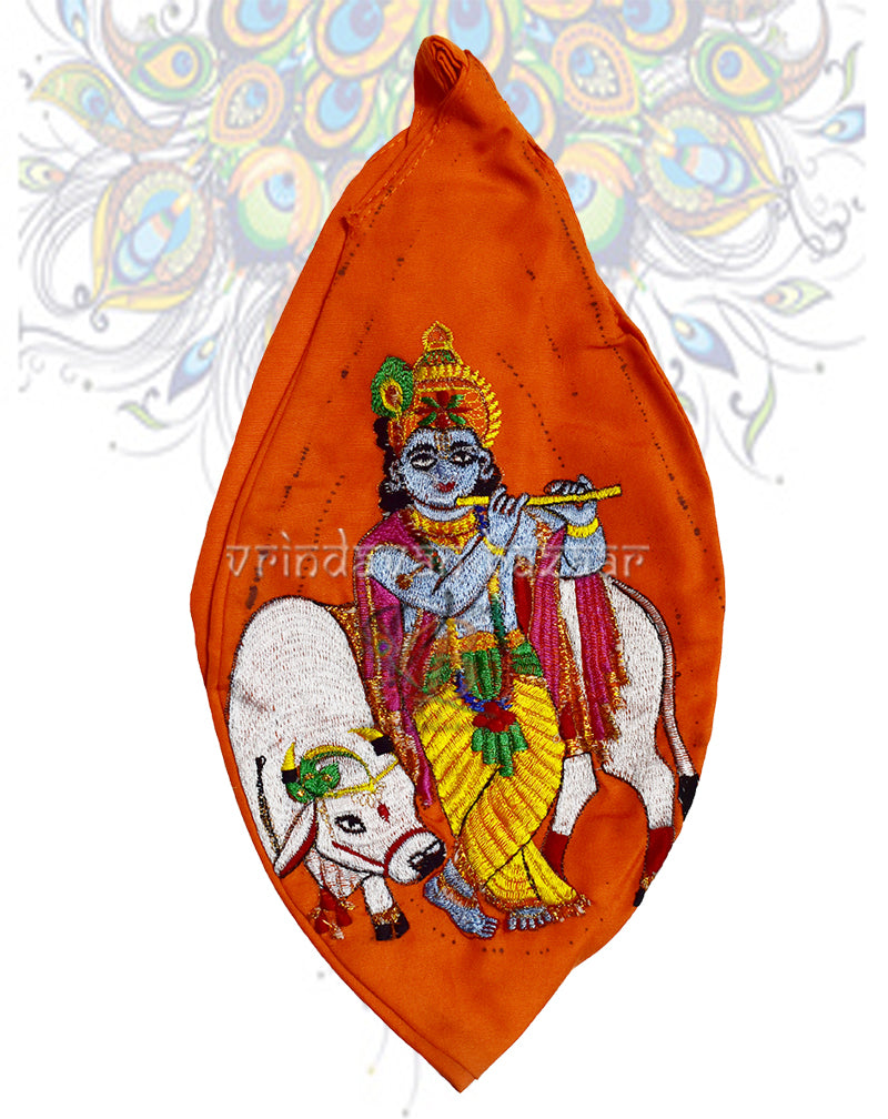Krishna with cow japa bag