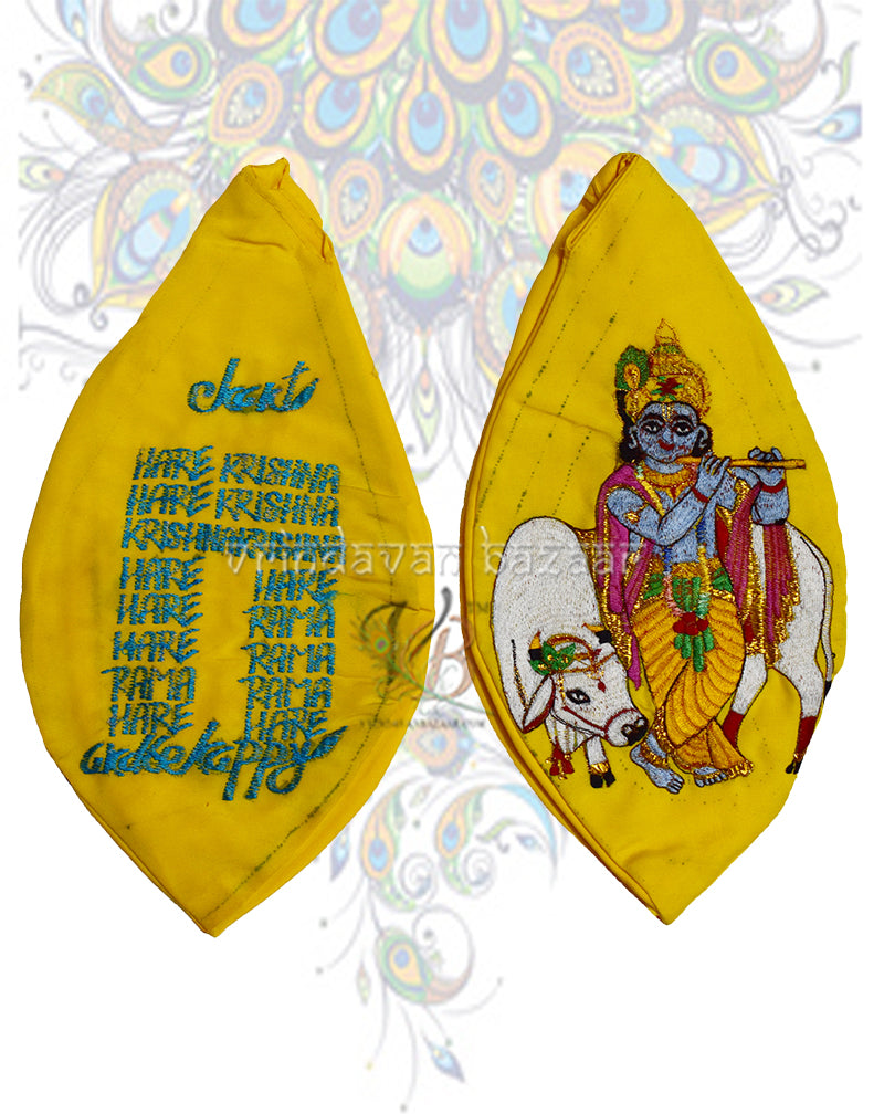 Krishna with cow japa bag