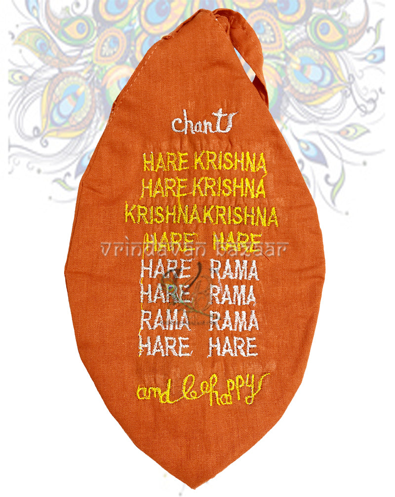 Shri Krishna with ISKCON tilak japa bag