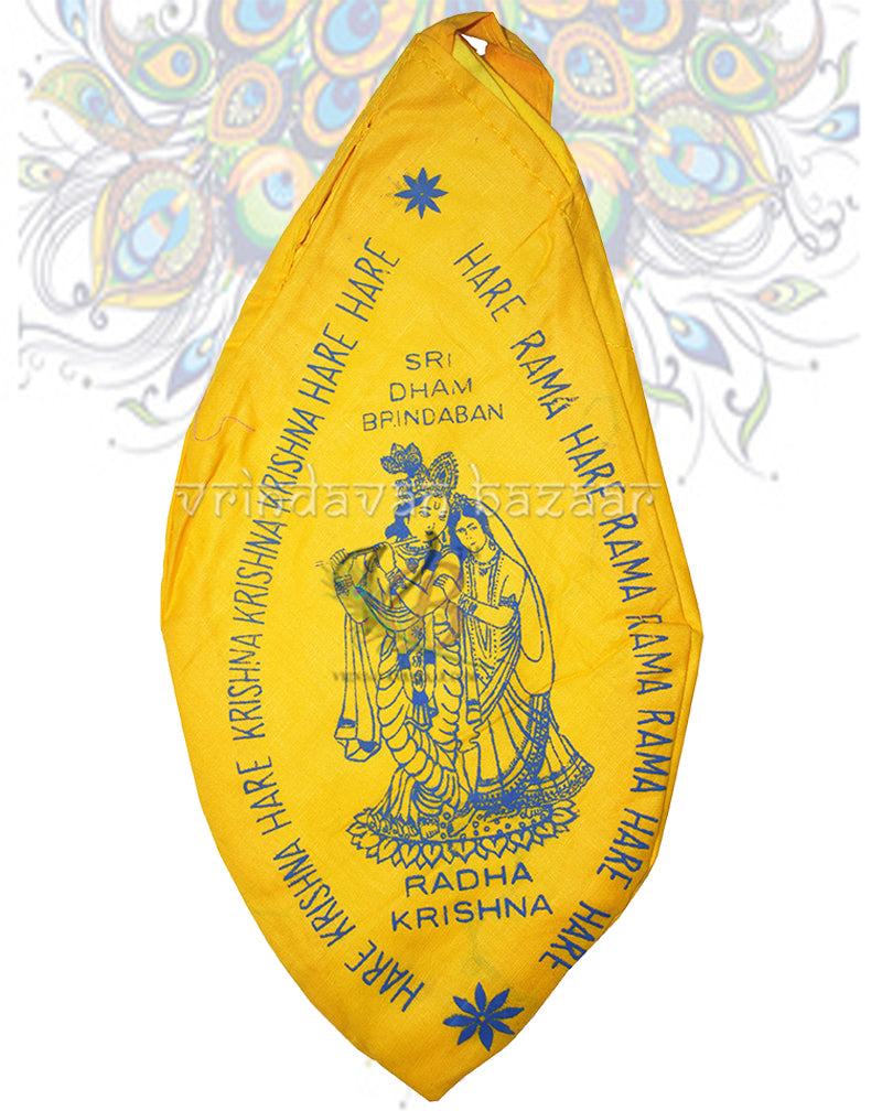 Radha Krishna print gomukhi japa bag