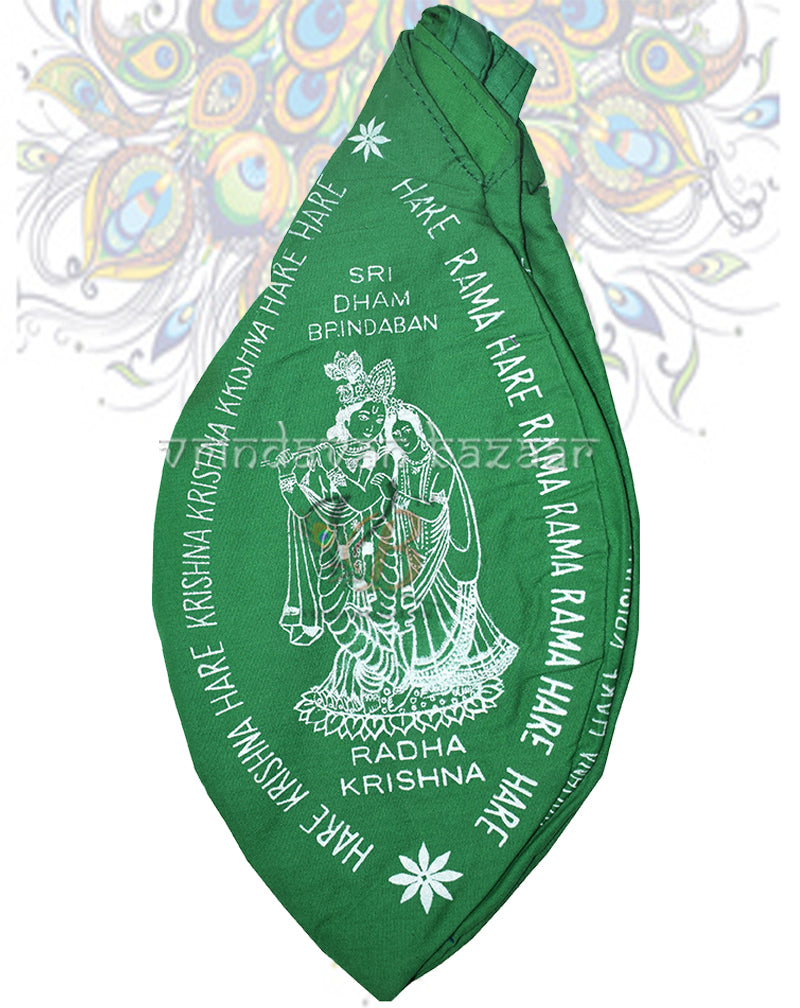 Radha Krishna print gomukhi japa bag