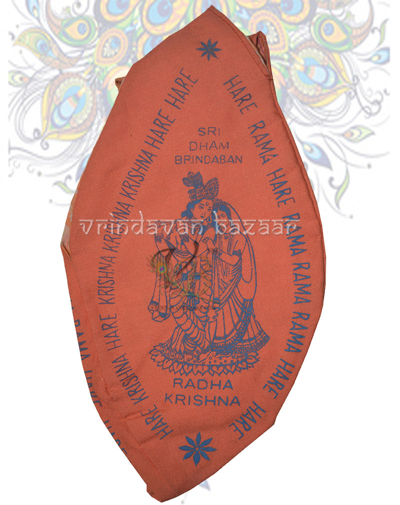 Radha Krishna print gomukhi japa bag
