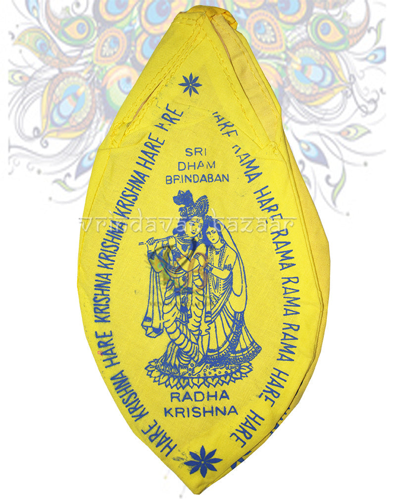 Radha Krishna print gomukhi japa bag