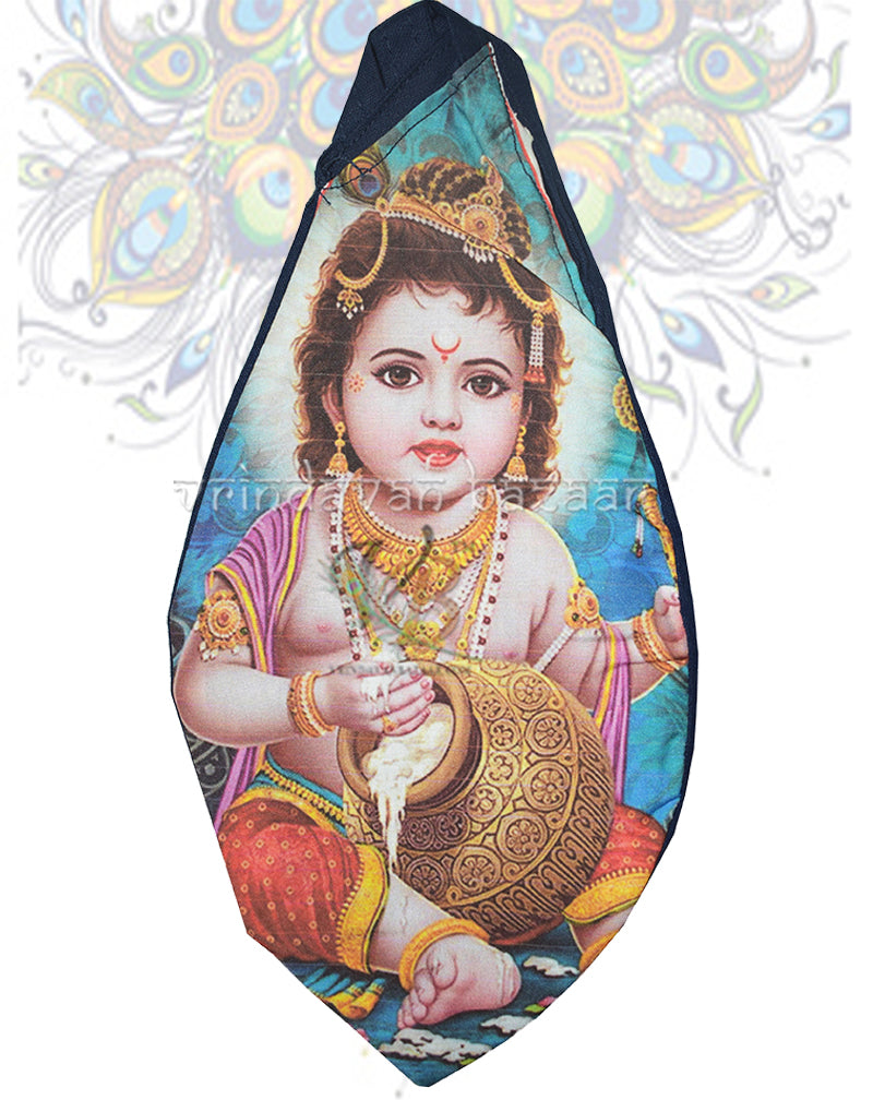 Bal gopal digital print japa bag