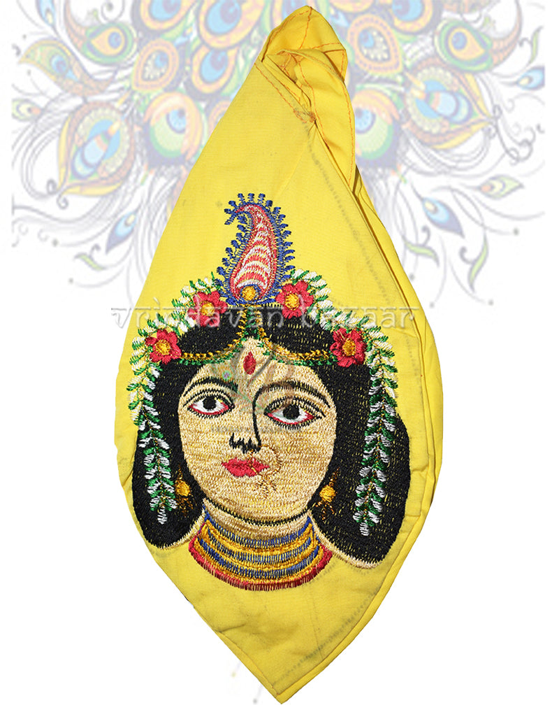 Yugal sarkar Sri Radha rani Shri Krishna embroidered japa bag