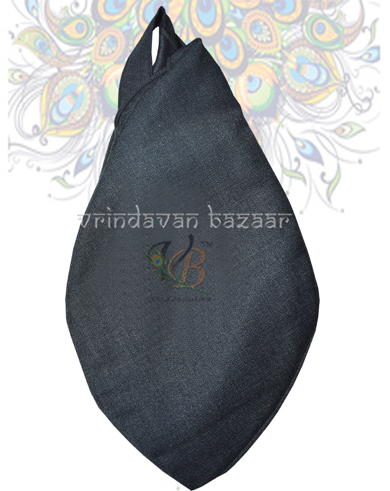 Plain bead bag with front zipper