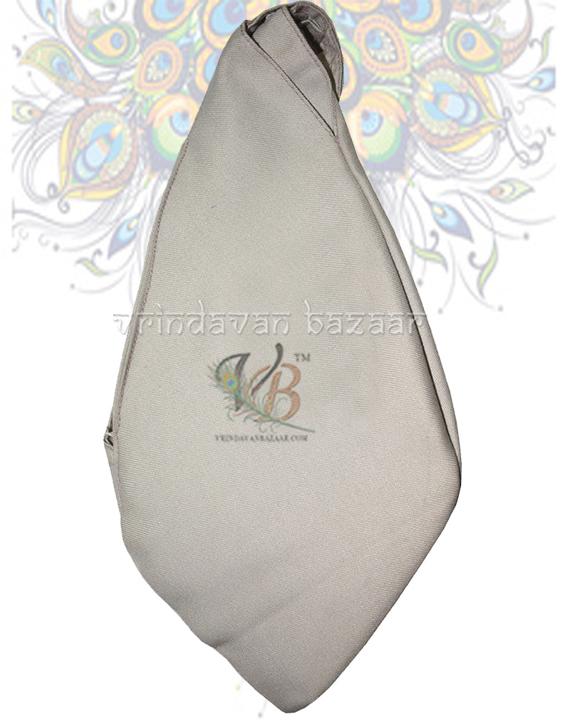 Plain bead bag with front zipper