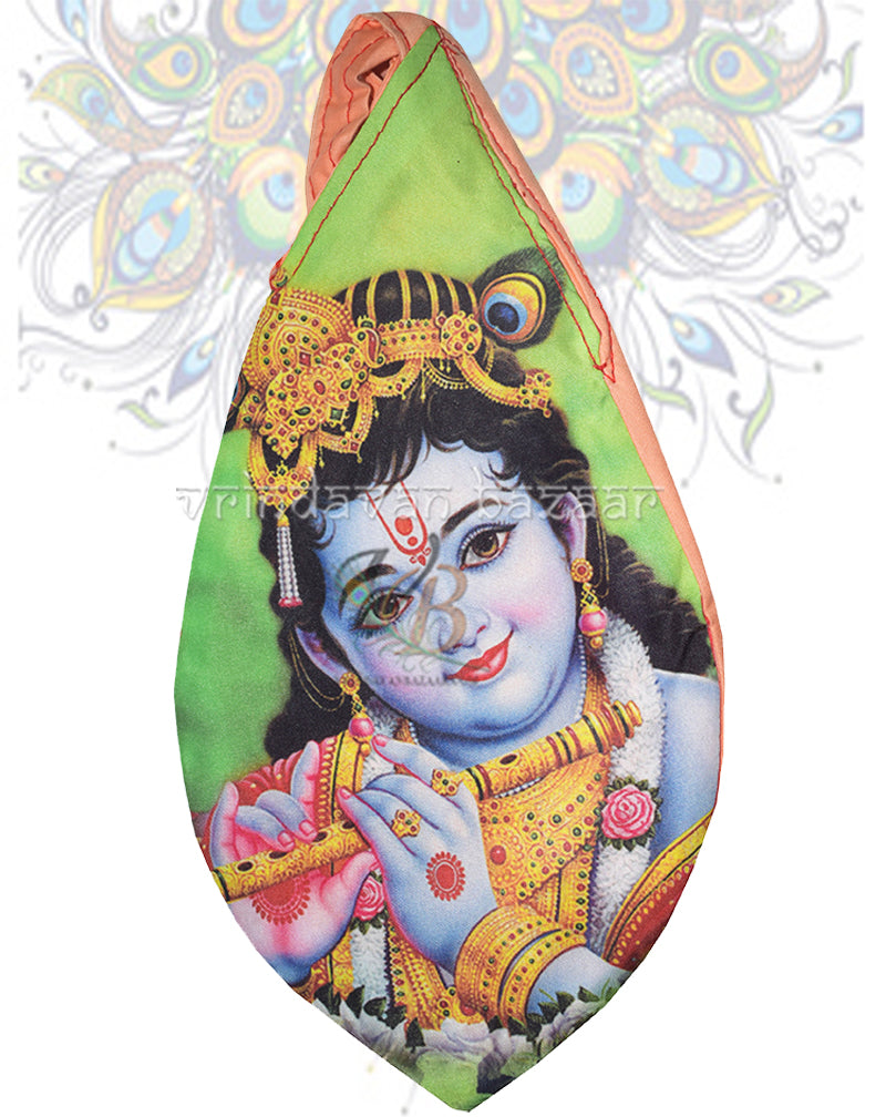 Makhan chor digital print bead bag