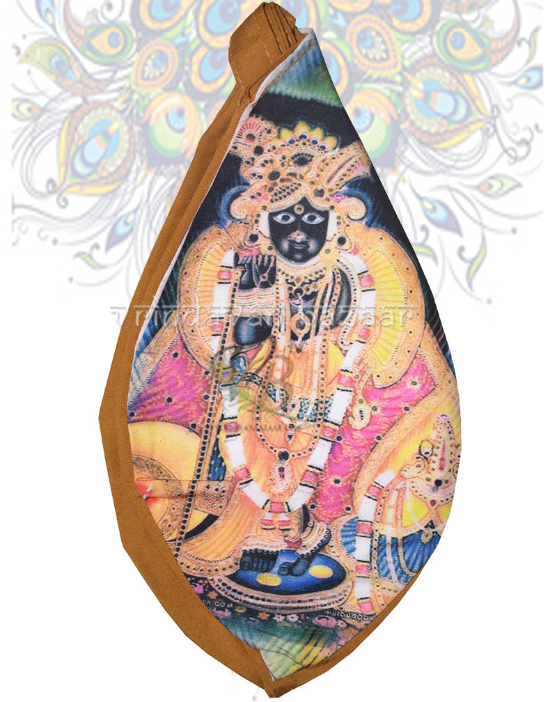 Banke Bihari digital print japa bag