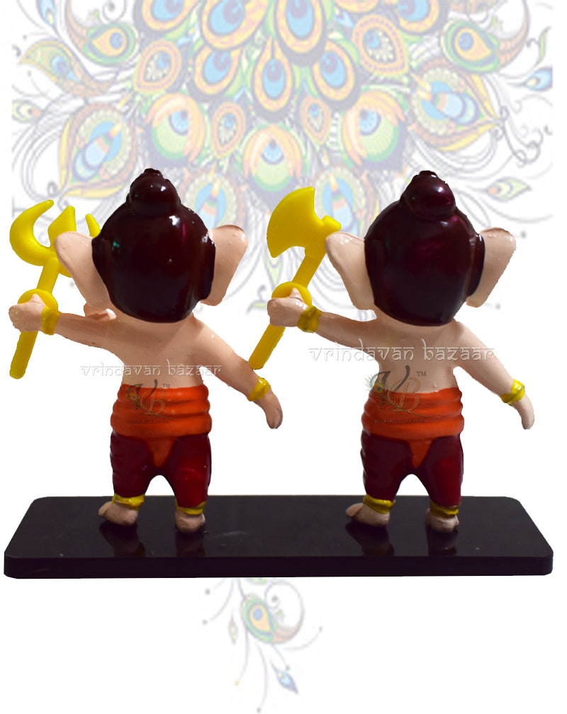 Ganpati/ Ganu with tomahawk- devotional car dashboard/ show case items