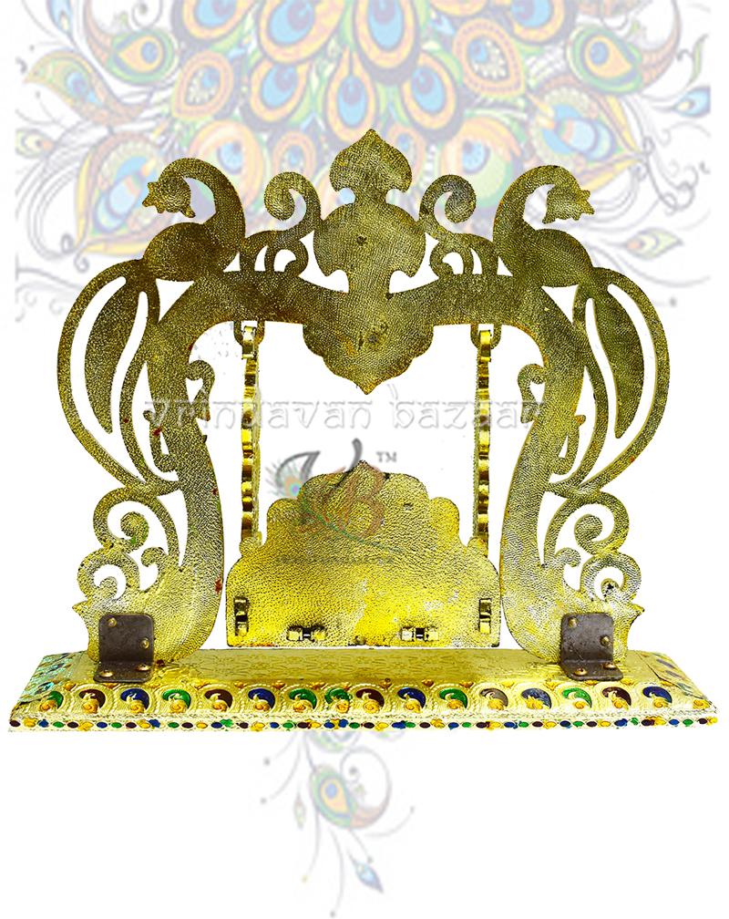 Symmetrical peacock design jhula