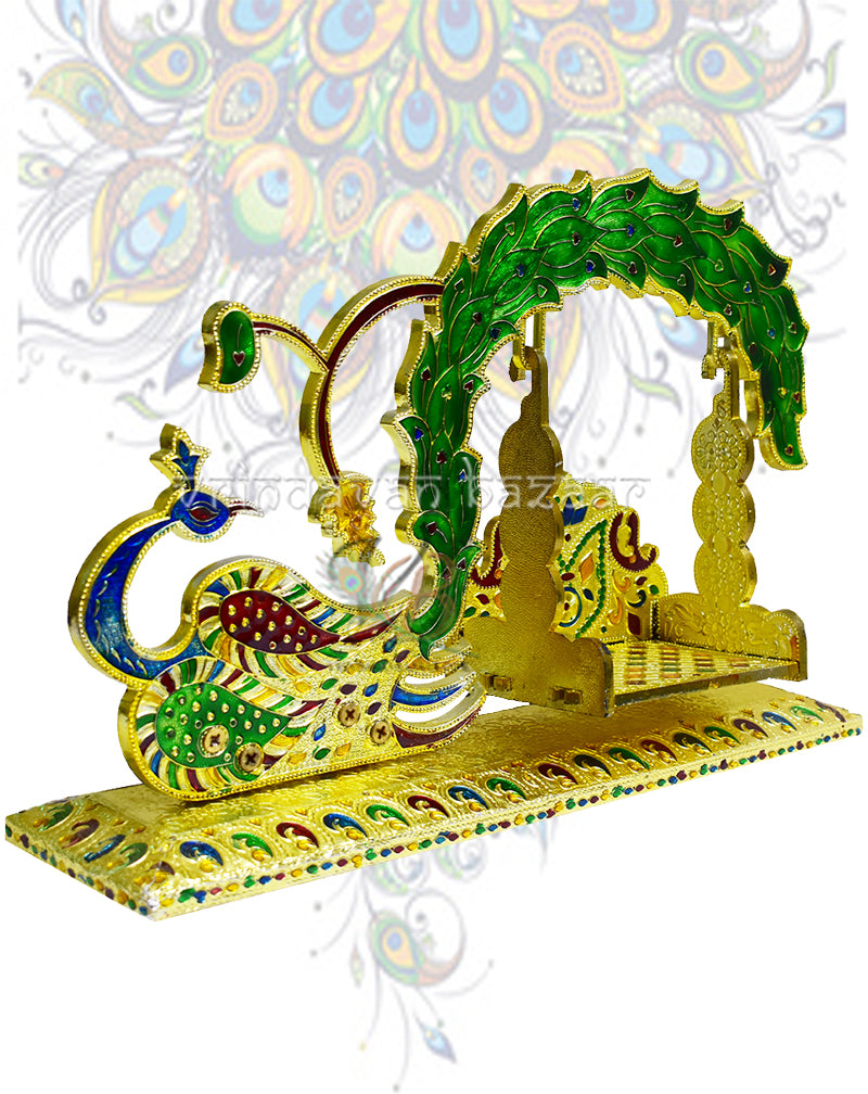 Tree And Peacock Design Jhula
