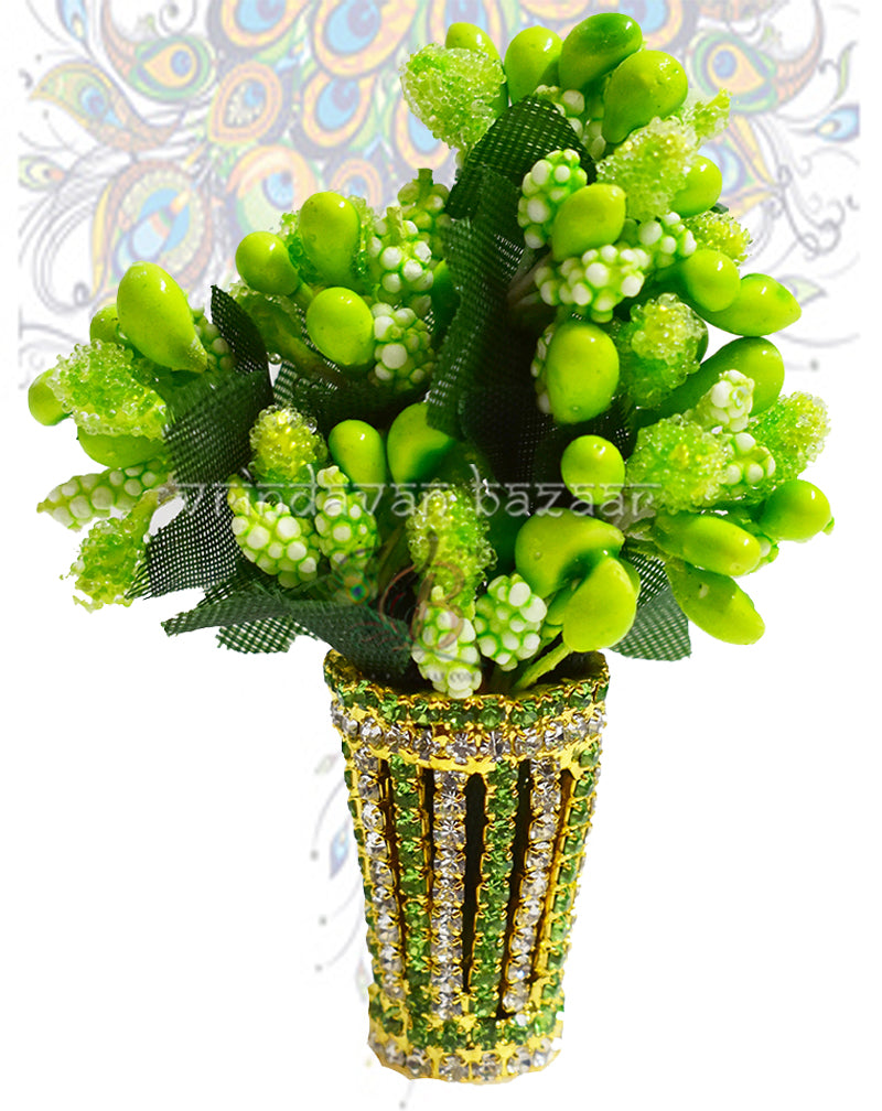 Small plant with AD stones pot