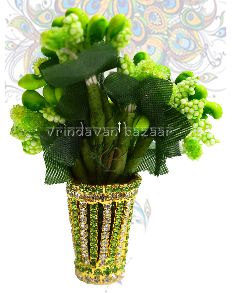 Small plant with AD stones pot