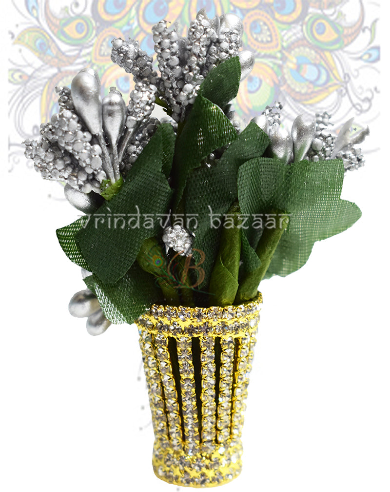 Small plant with AD stones pot