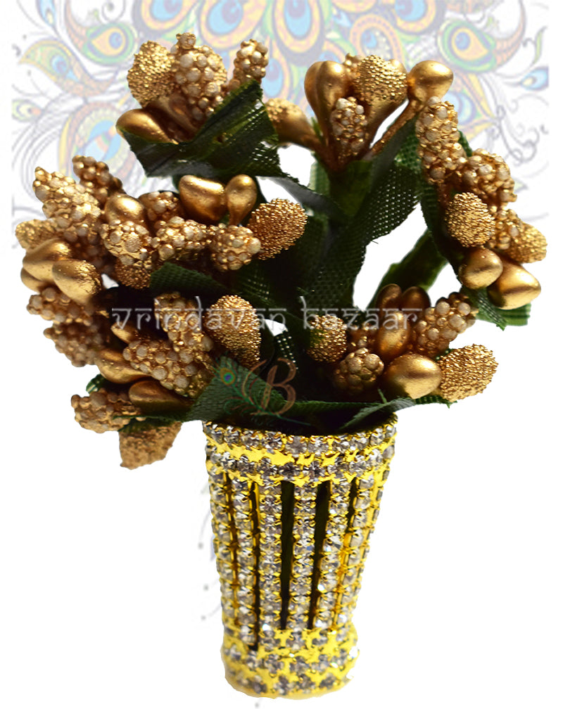 Small plant with AD stones pot