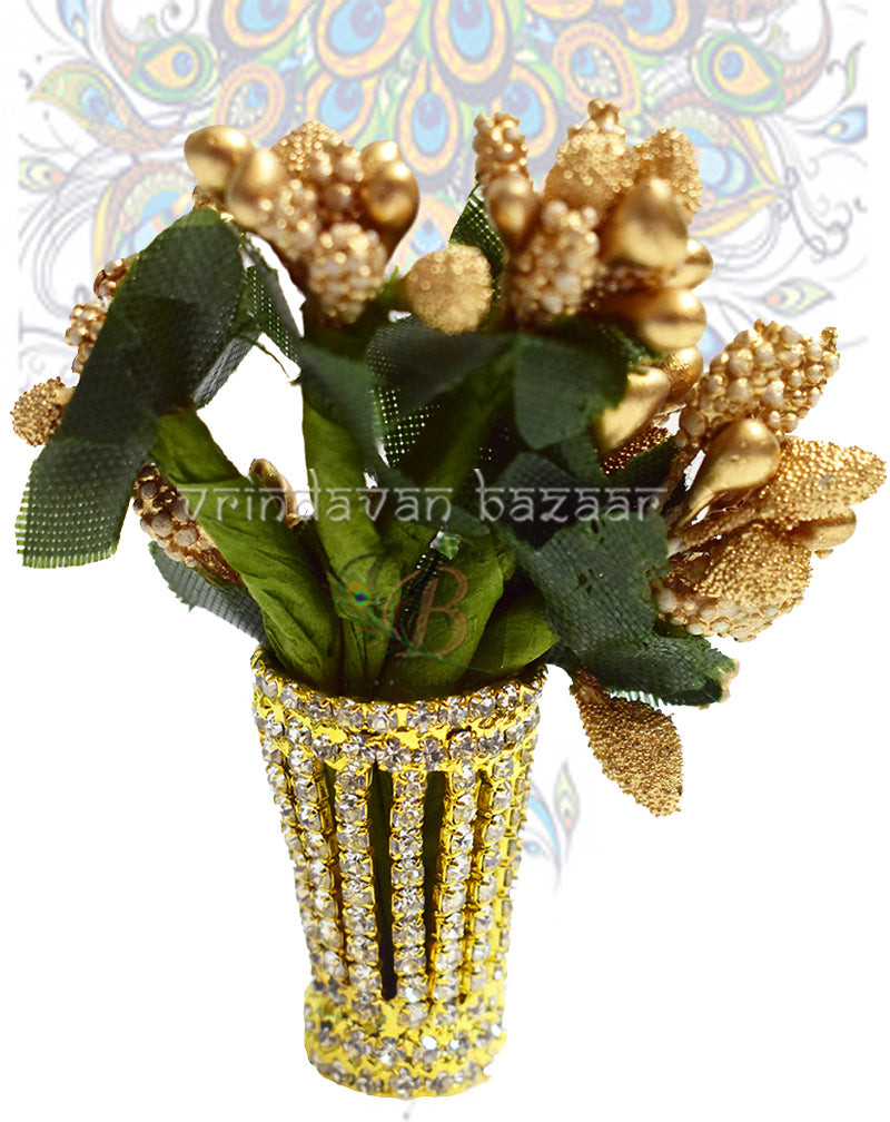 Small plant with AD stones pot