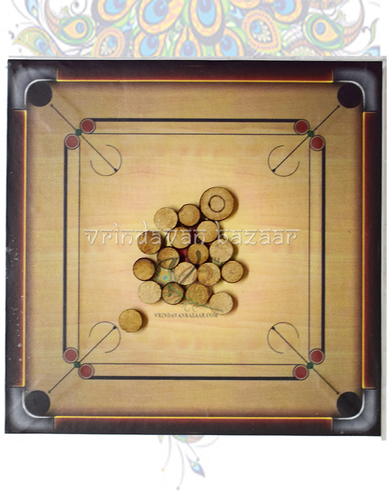Miniature carrom board game for deities