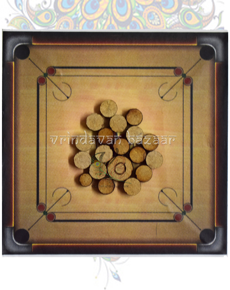 Miniature carrom board game for deities