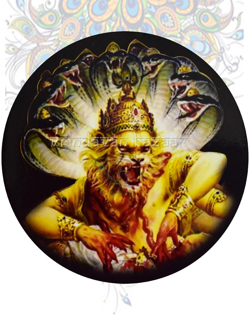 Narsingha round flat magnet