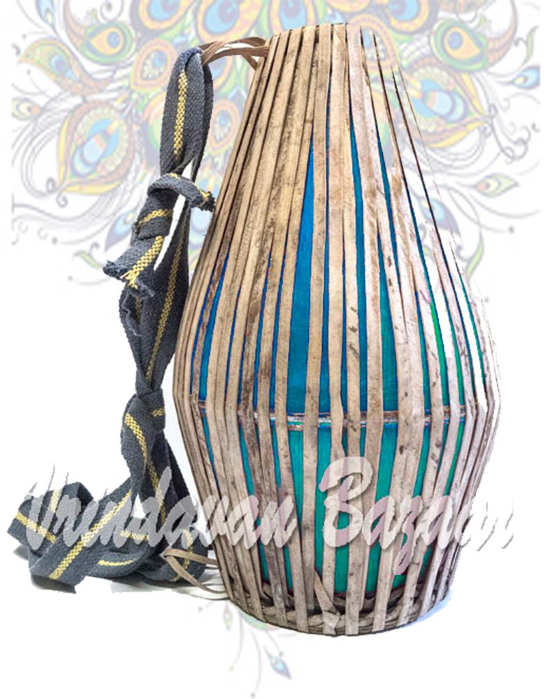 Blue fiber Mridangam / standard size khol- Large