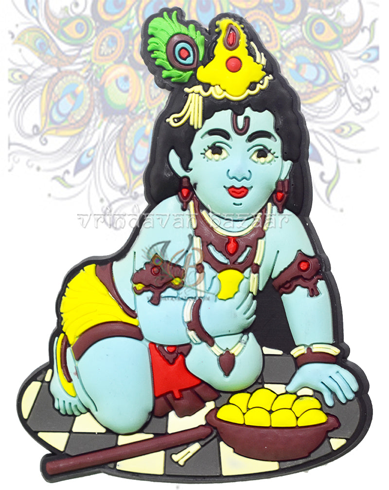 Laddu Gopal Rubber Magnet
