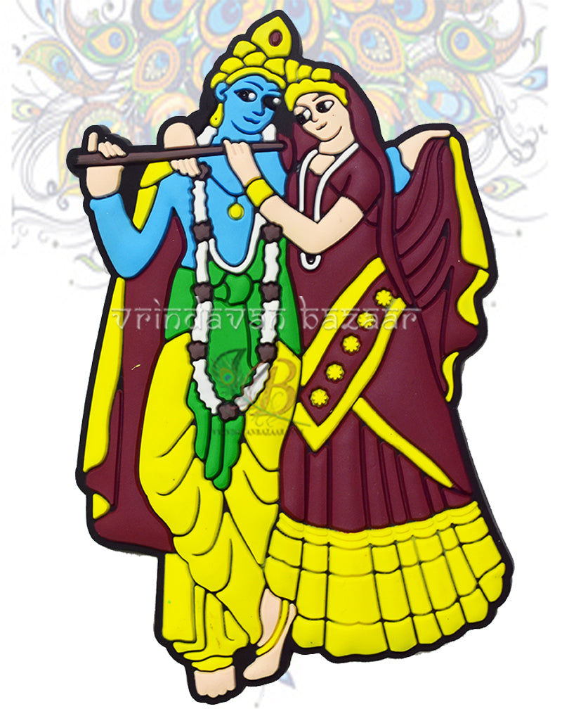 Radha Krishna Rubber Magnet