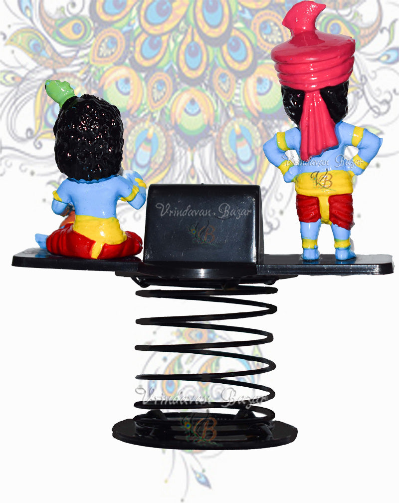 Standing Krishna with pagdi and makhan chor krishna fun spring