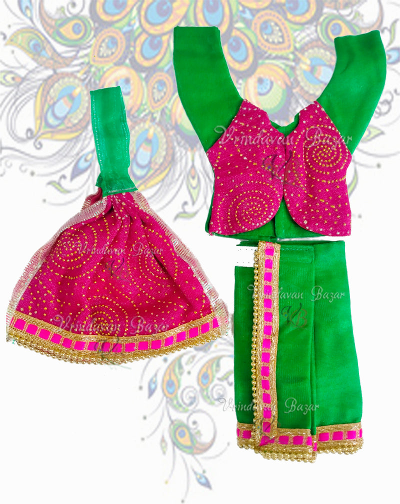 Dew drop work jacket Gaur Nitai dress; Size 5 inch