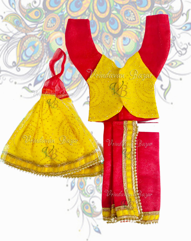 Dew drop work jacket Gaur Nitai dress; Size 5 inch