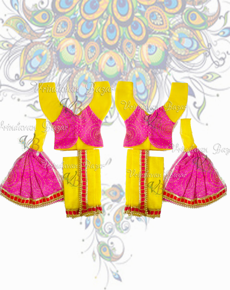 Dew drop work jacket Gaur Nitai dress; Size 5 inch