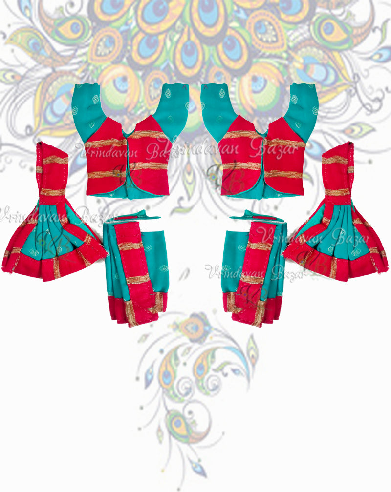 Gaur Nitai dress with jacket style shirt; Size 3 inch