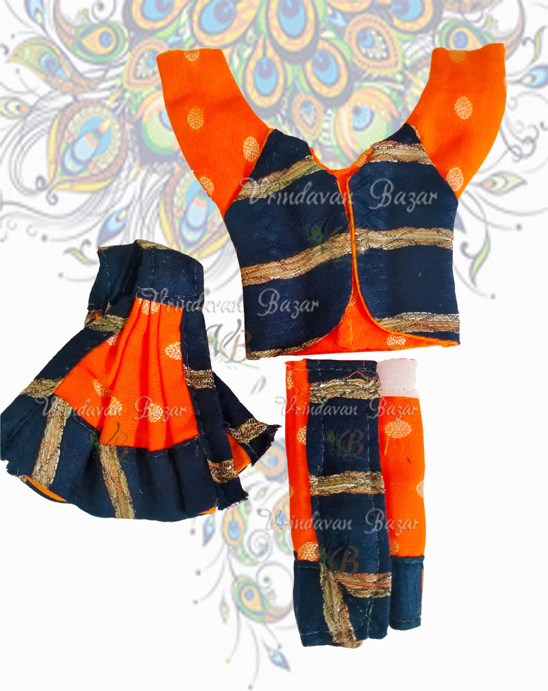 Gaur Nitai dress with jacket style shirt; Size 3 inch