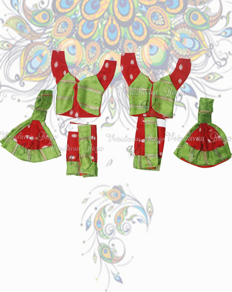Gaur Nitai dress with jacket style shirt; Size 3 inch