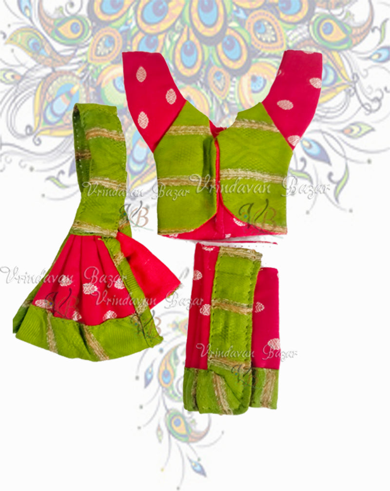 Gaur Nitai dress with jacket style shirt; Size 3 inch