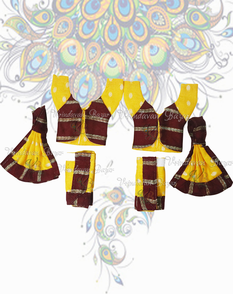Gaur Nitai dress with jacket style shirt; Size 3 inch