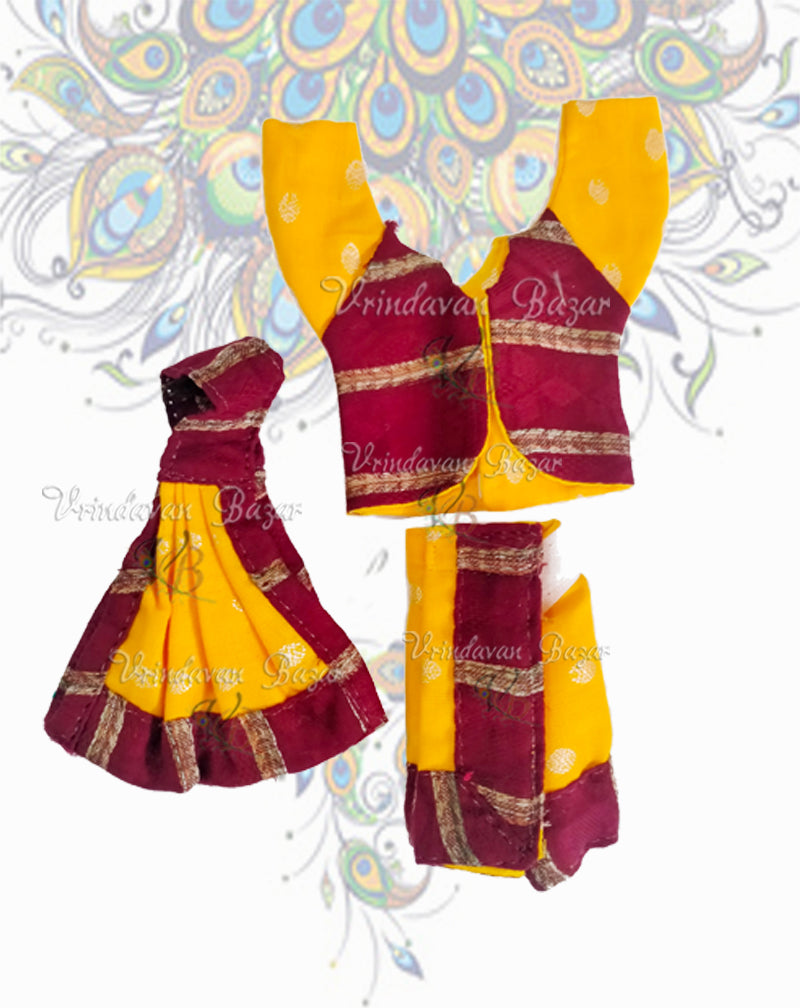 Gaur Nitai dress with jacket style shirt; Size 3 inch