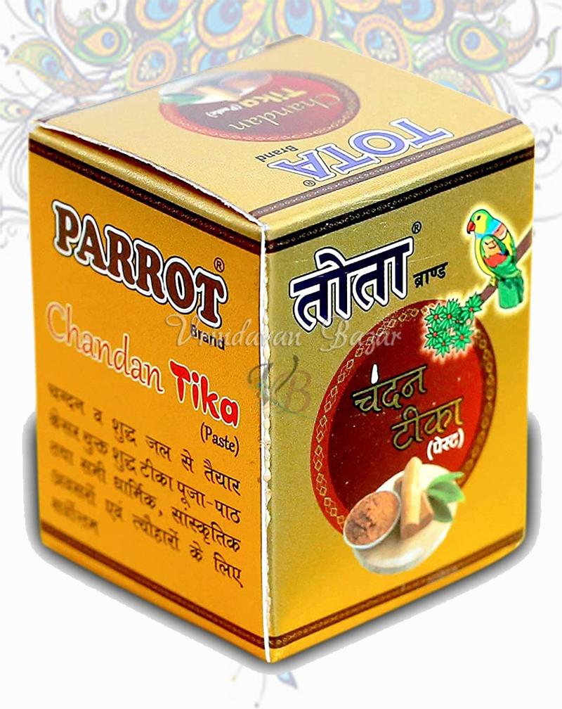Chandan TIKA Paste for Puja | Sandalwood Tilak with Kesar