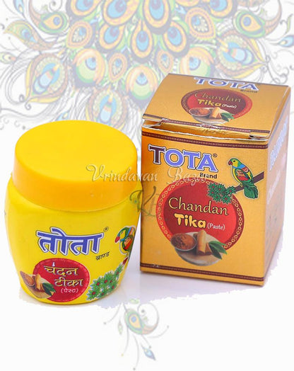 Chandan TIKA Paste for Puja | Sandalwood Tilak with Kesar