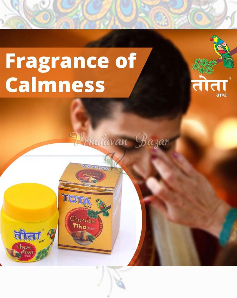 Chandan TIKA Paste for Puja | Sandalwood Tilak with Kesar