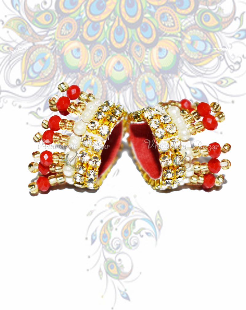 Designer payal/ kangan with stones and pearls