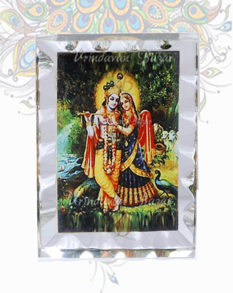 Radha Krishna frame acrylic stand